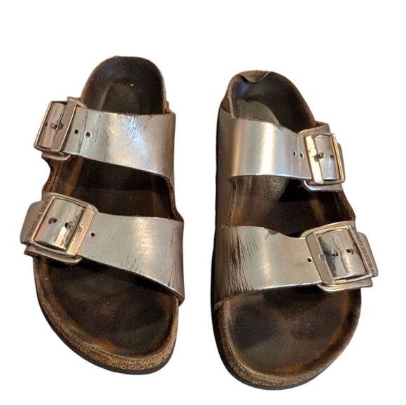 BIRKENSTOCK Arizona Rose Gold‎ 2 Strap Sandal EU39/US8 - Picture 1 of 9